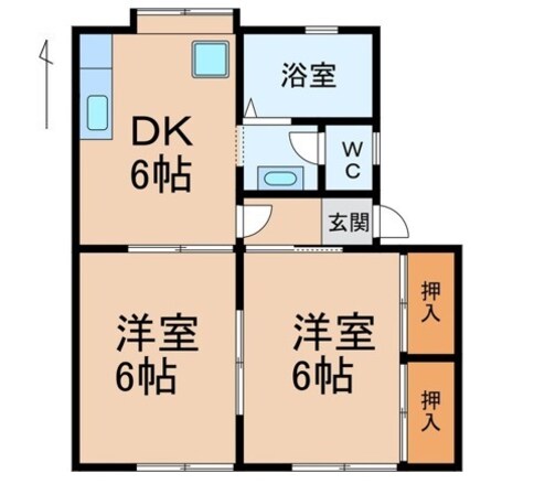 メゾンフェリス金池Ⅱの物件間取画像